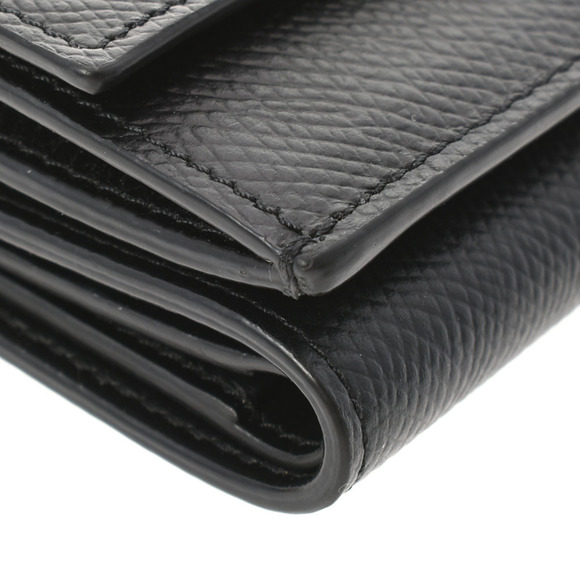 Celine Folded Compact Wallet Black Calfskin Tri fold - Picture 4 of 12